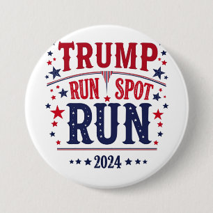 Badge Rond 7,6 Cm Trump Run Spot Run Funny Election Debate