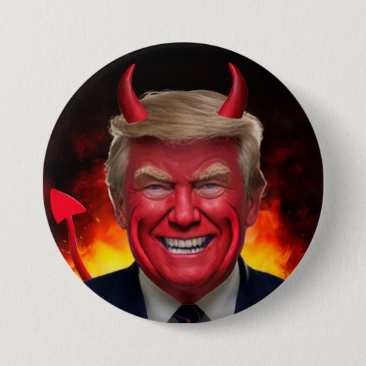 Badge Rond 7,6 Cm Trump Satan Button (Devant)