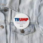 Badge Rond 7,6 Cm Trump sur mesure pour l'élection présidentielle de (En situation)