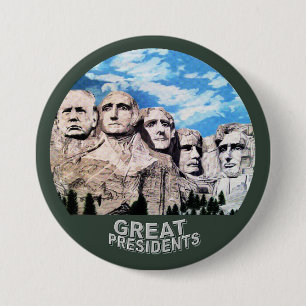 Badge Rond 7,6 Cm Trump sur Rushmore