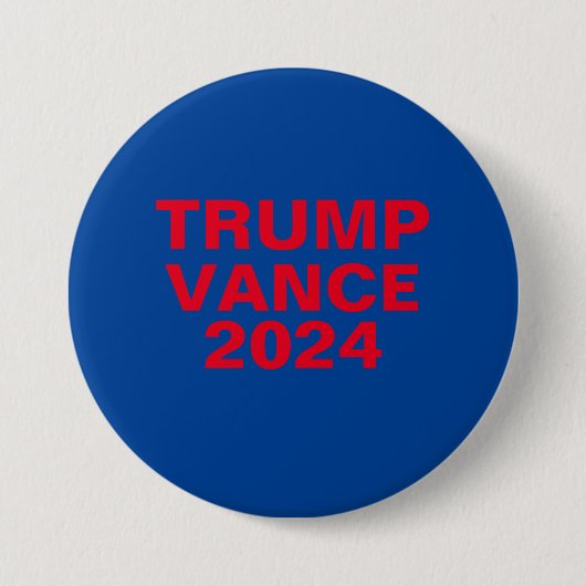 Badge Rond 7,6 Cm Trump Vance 2024 (Devant)