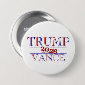 Badge Rond 7,6 Cm Trump Vance 2024 2028 Button (Devant & derrière)