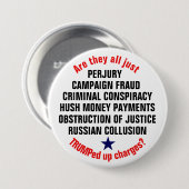 Badge Rond 7,6 Cm TRUMPed vers le haut des frais ? (Devant & derrière)