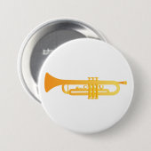 Badge Rond 7,6 Cm Trumpet (Devant & derrière)
