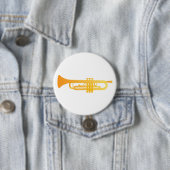 Badge Rond 7,6 Cm Trumpet (En situation)