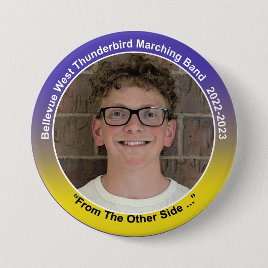 Badge Rond 7,6 Cm Trumpet Casey 10 (Devant)