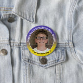 Badge Rond 7,6 Cm Trumpet Casey 10 (En situation)