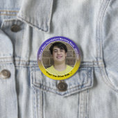 Badge Rond 7,6 Cm Trumpet Nathan 12 (En situation)