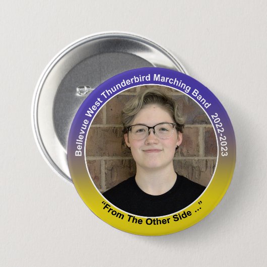 Badge Rond 7,6 Cm Tuba Addison 12 (Devant & derrière)