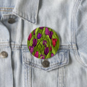 Badge Rond 7,6 Cm Tulipes (En situation)