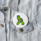 Badge Rond 7,6 Cm Turtle Cap (En situation)