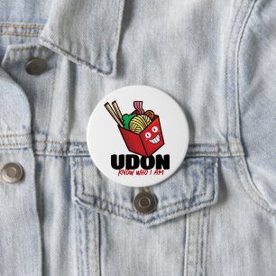 Badge Rond 7,6 Cm Udon personnalisable sait qui je suis