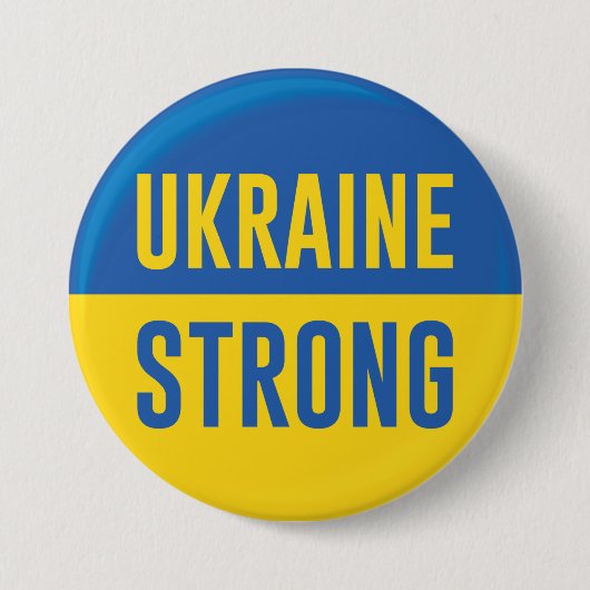Badge Rond 7,6 Cm Ukraine forte (Devant)
