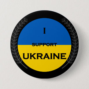 Badge Rond 7,6 Cm Ukraine soutienPin