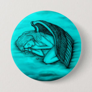 Badge Rond 7,6 Cm Un ange endormi