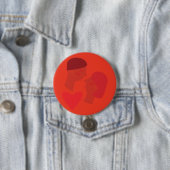 Badge Rond 7,6 Cm Un Baiser (En situation)