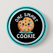 Badge Rond 7,6 Cm Un cookie intelligent (Devant)