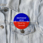 Badge Rond 7,6 Cm Un électeur indépendant, pensez-vous (En situation)