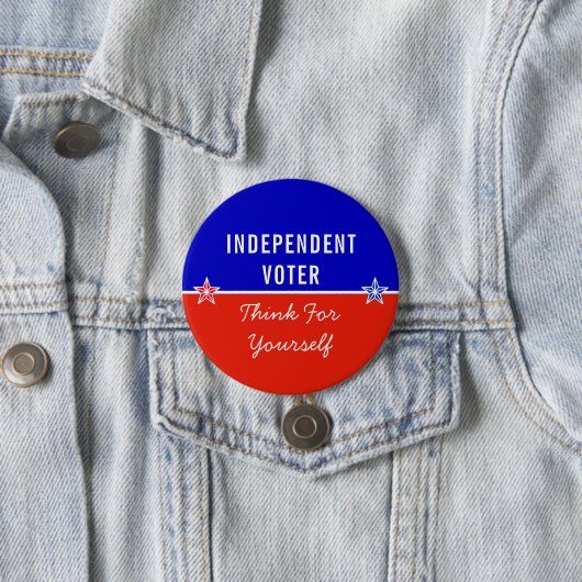 Badge Rond 7,6 Cm Un électeur indépendant, pensez-vous (En situation)