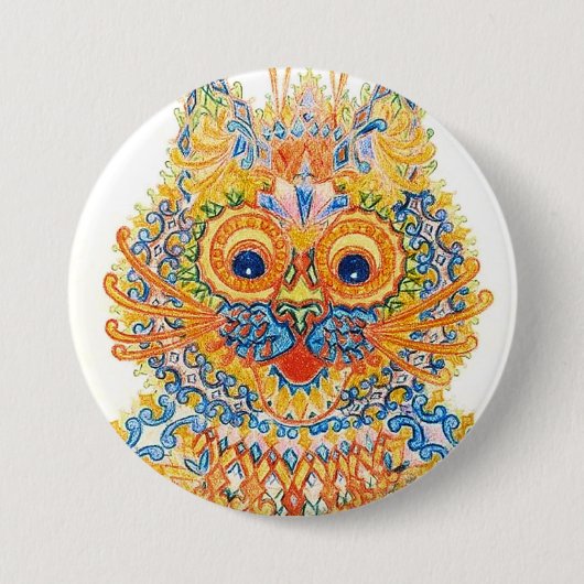 Badge Rond 7,6 Cm Un Grand Chat, Louis Wain (Devant)