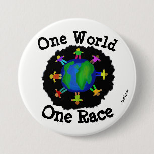 Badge Rond 7,6 Cm Un monde, une course