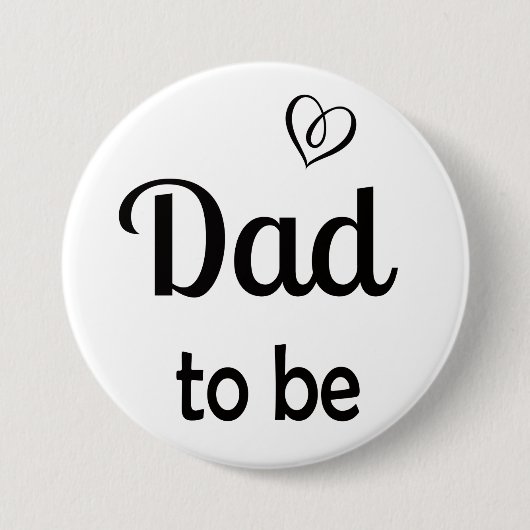 Badge Rond 7,6 Cm Un père simple à Baby shower (Devant)