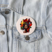 Badge Rond 7,6 Cm Une femme afro-américaine capable (En situation)