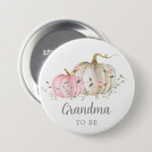 Badge Rond 7,6 Cm Une petite grand-mère Citrouille pour être (Devant & derrière)