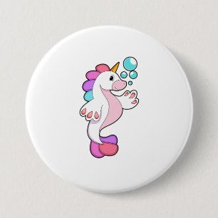 Badge Rond 7,6 Cm Unicorne avec bulles d'eau.PNG