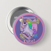 Badge Rond 7,6 Cm Unicorne mignonne (Devant & derrière)