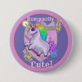 Badge Rond 7,6 Cm Unicorne mignonne (Devant)