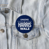Badge Rond 7,6 Cm Union pour Harris Walz (En situation)