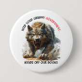 Badge Rond 7,6 Cm Unite Against Book Bans Custom Designed Bouton (Devant)