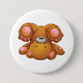Badge Rond 7,6 Cm Upside Down Teddy Bear (Devant)