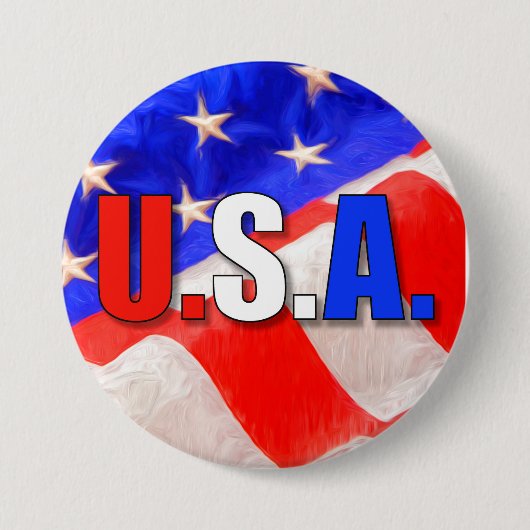 BADGE ROND 7,6 CM USA (Devant)