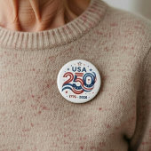 Badge Rond 7,6 Cm USA 250th 1776-2026