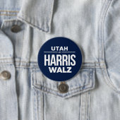 Badge Rond 7,6 Cm Utah pour Harris Walz (En situation)