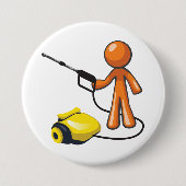 Badge Rond 7,6 Cm Utilisation D'Une Lave-Pression (Devant)