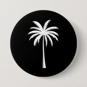 Badge Rond 7,6 Cm Vacances été cool Sunset Beach Palm Tree