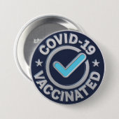 Badge Rond 7,6 Cm Vaccin contre le virus 19 (Devant & derrière)