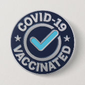Badge Rond 7,6 Cm Vaccin contre le virus 19 (Devant)