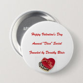 Badge Rond 7,6 Cm Valentine (Devant & derrière)