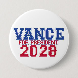 Badge Rond 7,6 Cm Vance pour président (universitaire)
