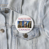 Badge Rond 7,6 Cm Vancouver Canada (En situation)