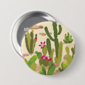 Badge Rond 7,6 Cm Variété Cactus (Devant & derrière)