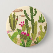 Badge Rond 7,6 Cm Variété Cactus (Devant)
