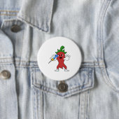 Badge Rond 7,6 Cm Vegan Pepper at Darts (En situation)