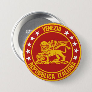Badge Rond 7,6 Cm Venise