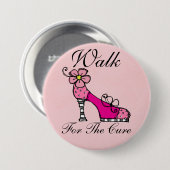 Badge Rond 7,6 Cm Vente ! Sensibilisation au cancer - SRF (Devant & derrière)