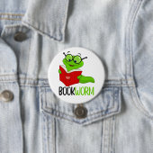 Badge Rond 7,6 Cm Vers de livre Lecture (En situation)
